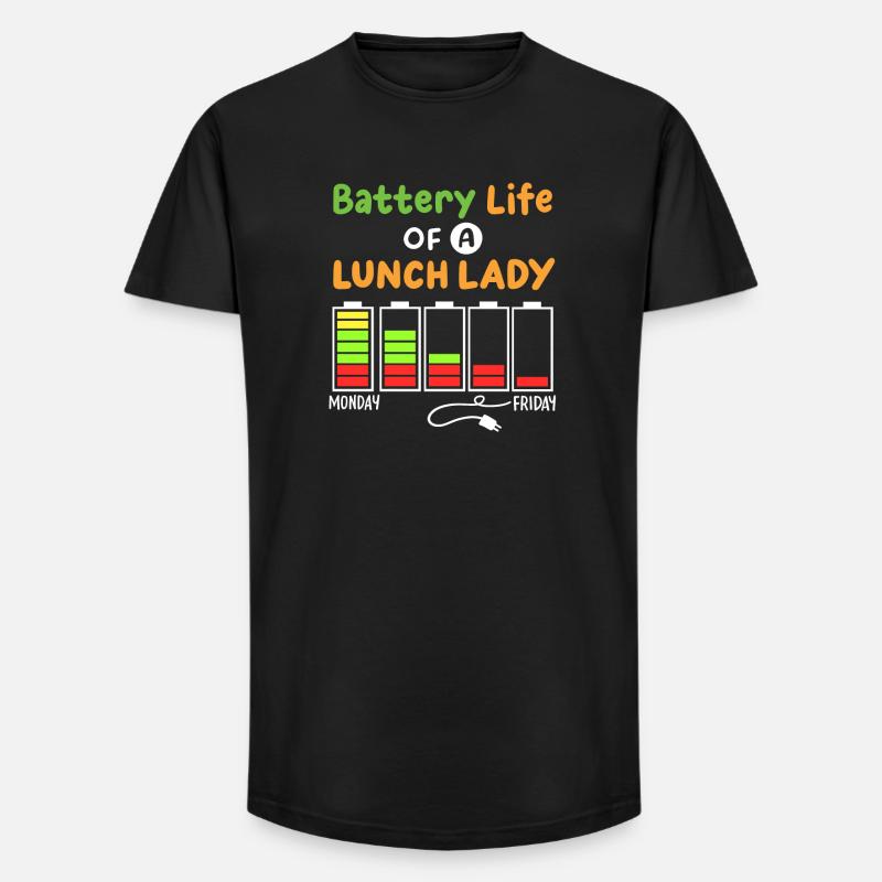 Mitarbeiterin der Schulcafeteria - Long Fit Männer T-Shirt - Schwarz