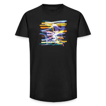 Bodycheck - Long Fit Männer T-Shirt - Schwarz - Vorne - AI Model Male 185 light (185cm)
