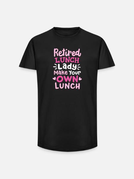 Pensionierte Kantinenfrau - Long Fit Männer T-Shirt - Schwarz