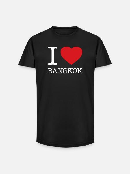 I LOVE BANGKOK - Long Fit Men's T-Shirt - black