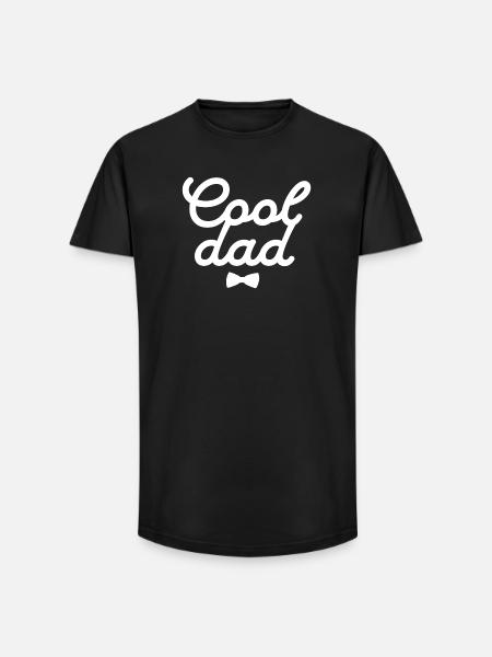 Elegant Father’s Day Gift Print - Long Fit Men's T-Shirt - black
