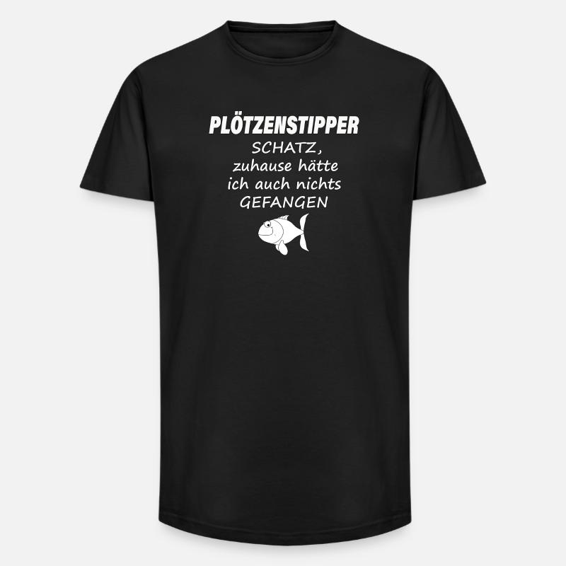PLÖTZENSTIPPER - Long Fit Männer T-Shirt - Schwarz