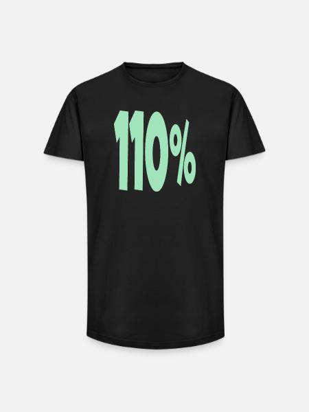 One Hundred and 10 Percent - Long Fit Men's T-Shirt - black