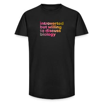 Biology - Long Fit Men's T-Shirt - black - Front - AI Model Male 185 light (185cm)
