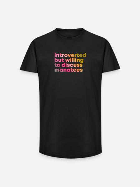 Manatee - Long Fit Men's T-Shirt - black