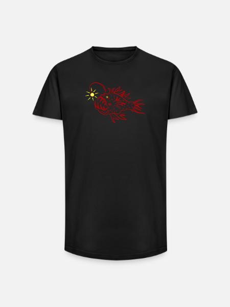 A lantern fish - Long Fit Men's T-Shirt - black