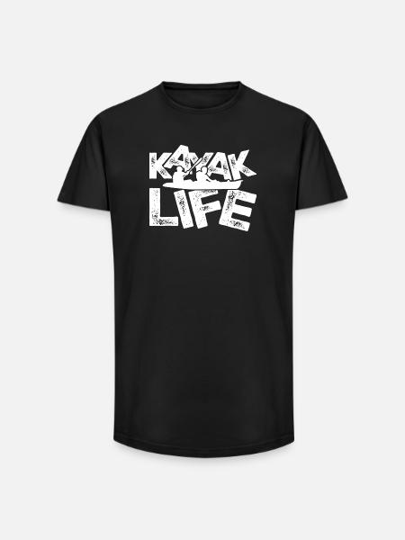 Kayak Life Duo - Long Fit Men's T-Shirt - black