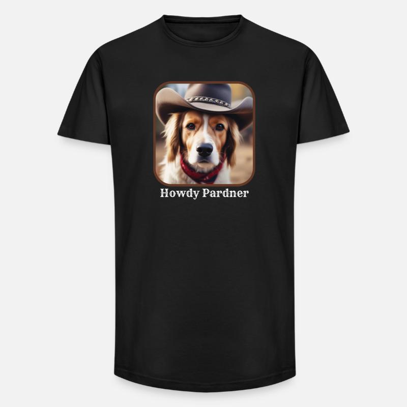 Hallo Pardner - Long Fit Männer T-Shirt - Schwarz
