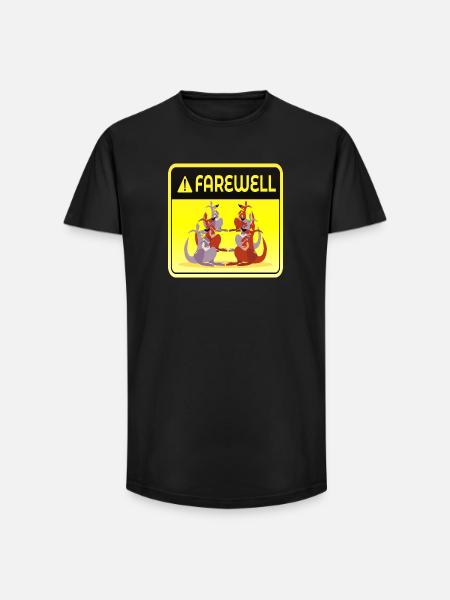 FAREWELL TEAM GROUP - Long Fit Men's T-Shirt - black