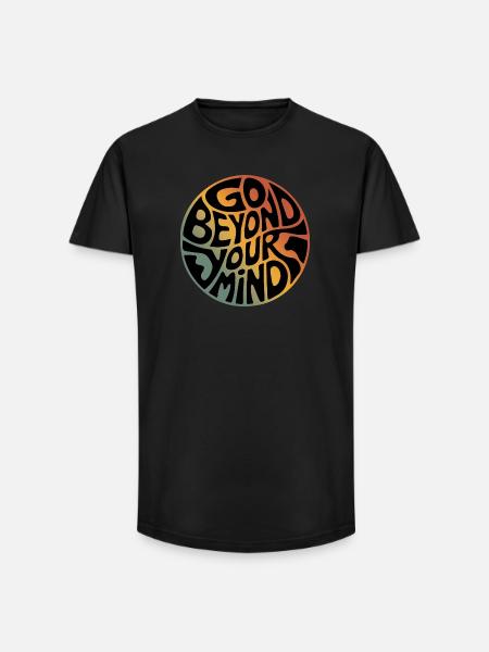 Go Beyond Your Mind - Long Fit Men's T-Shirt - black