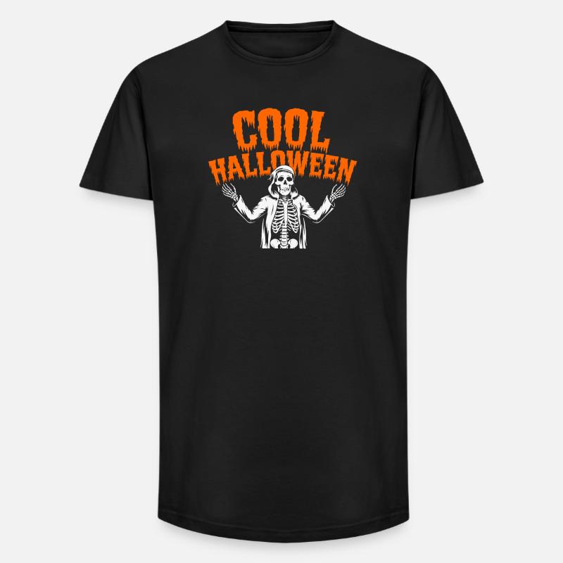 Cooler Halloween Sensenmann - Long Fit Männer T-Shirt - Schwarz
