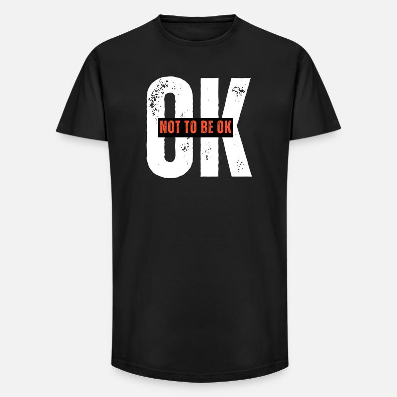 Assertive Protest Graphic T-Shirt - Long Fit Men's T-Shirt - black