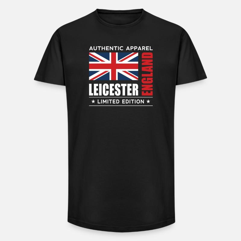 Leicester - Long Fit Männer T-Shirt - Schwarz