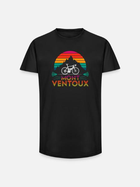 Mont Ventoux Bike Climb - Long Fit Men's T-Shirt - black