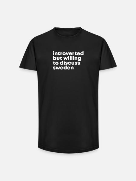 Sweden Sweden Sweden - Long Fit Men's T-Shirt - black