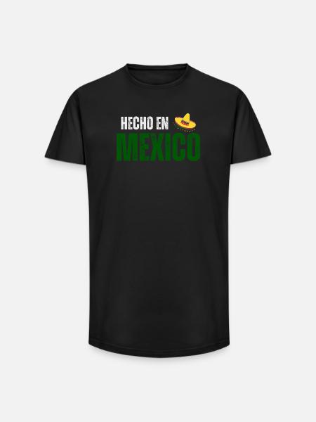 Made in Mexico, Mexican pride - Long Fit Men's T-Shirt - black