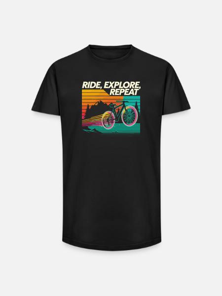 Balade Explorer Répéter l’aventure - T-shirt coupe longue homme - noir