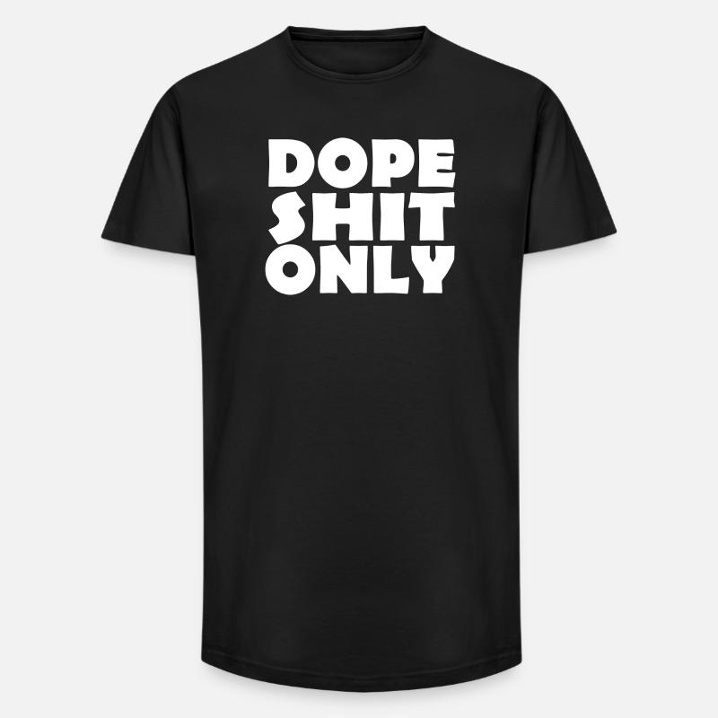 SHIT - Long Fit Männer T-Shirt - Schwarz
