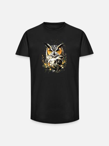Ugle Lade Ugle Ugle Ugle Ugle Søde Ugler - Long fit herre T-shirt - sort