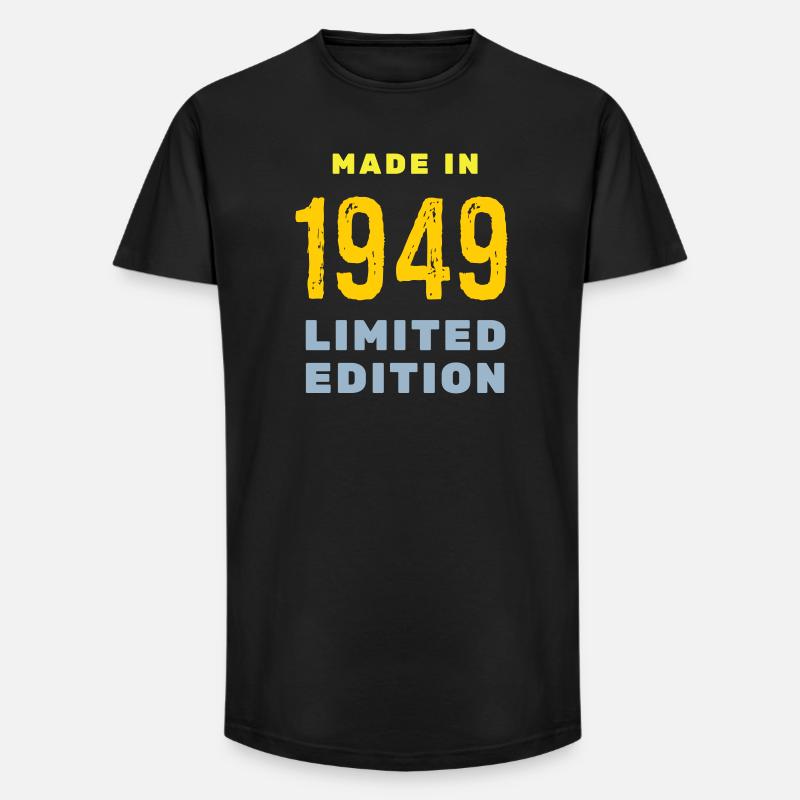 1949 - Long Fit Männer T-Shirt - Schwarz