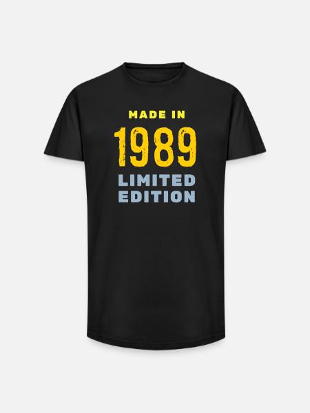 1989 - Long Fit Men's T-Shirt - black