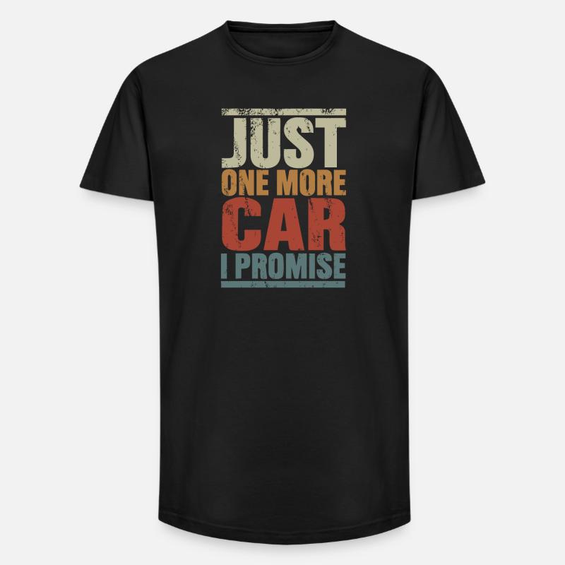 Nur noch ein Auto, versprochen - Long Fit Männer T-Shirt - Schwarz