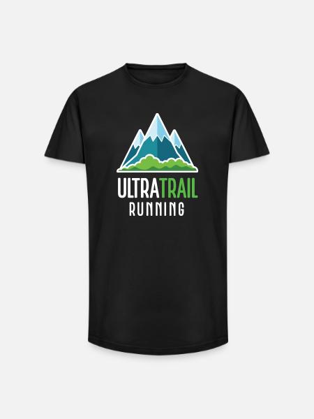 Ultra Trail Running - Long Fit Men's T-Shirt - black