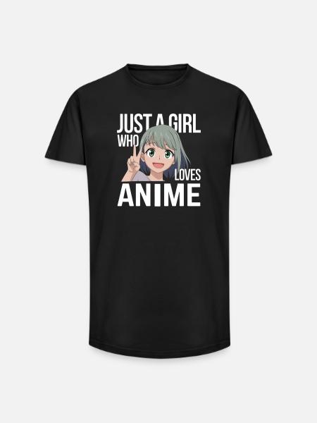 Citation de fan d’anime - T-shirt coupe longue homme - noir