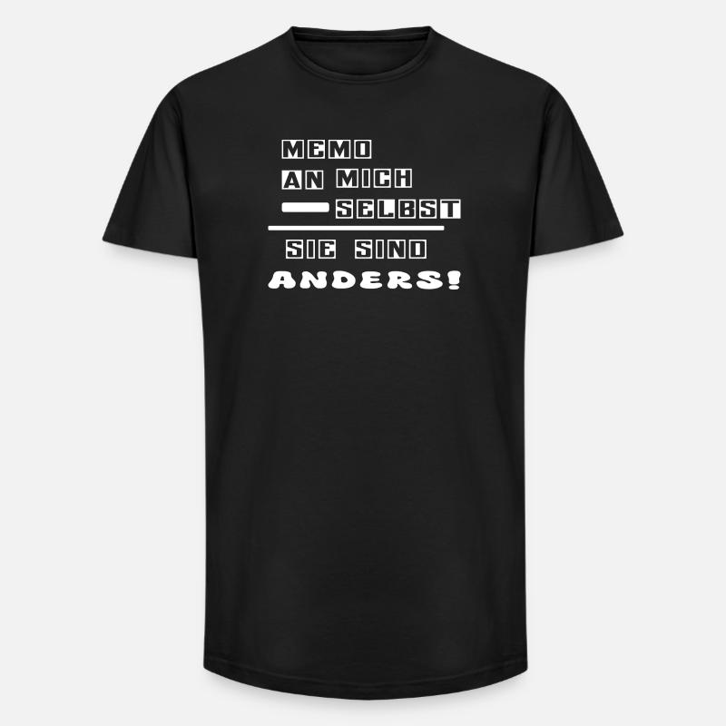 Sie sind anders ! - Long Fit Männer T-Shirt - Schwarz
