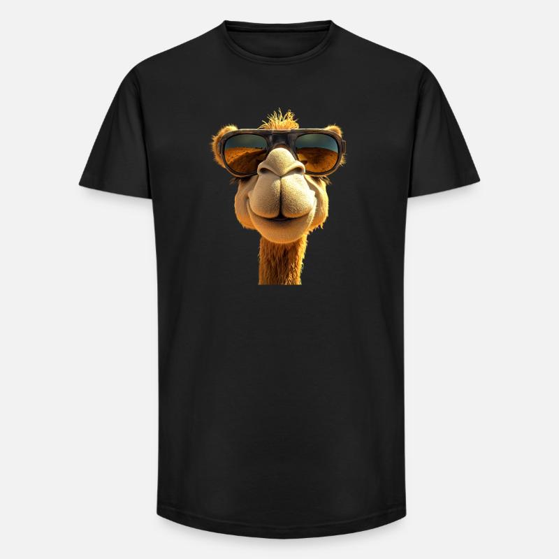Kamel Dromedar Trampeltier Camel Geschenk Kamele - Long Fit Männer T-Shirt - Schwarz