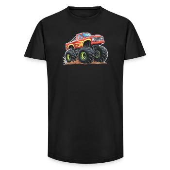Monster Truck Madness - Long Fit Men's T-Shirt - black - Front - AI Model Male 185 light (185cm)