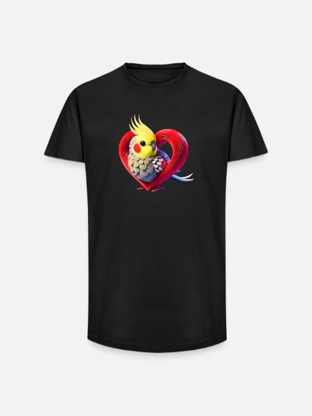 Nymphheart (01) - Long Fit Men's T-Shirt - black