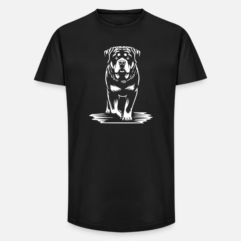 Rottweiler "Black Edition" - Long Fit Männer T-Shirt - Schwarz