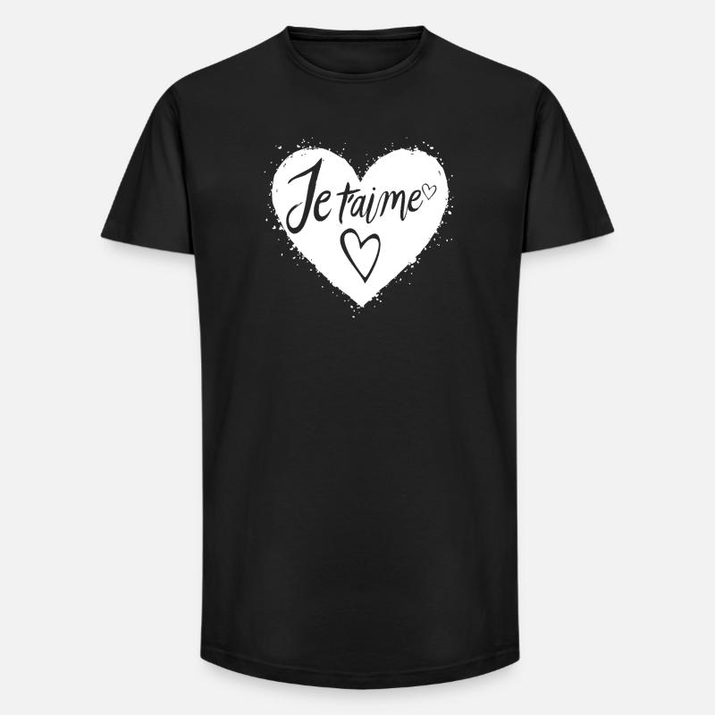 Ich liebe dich - Long Fit Männer T-Shirt - Schwarz