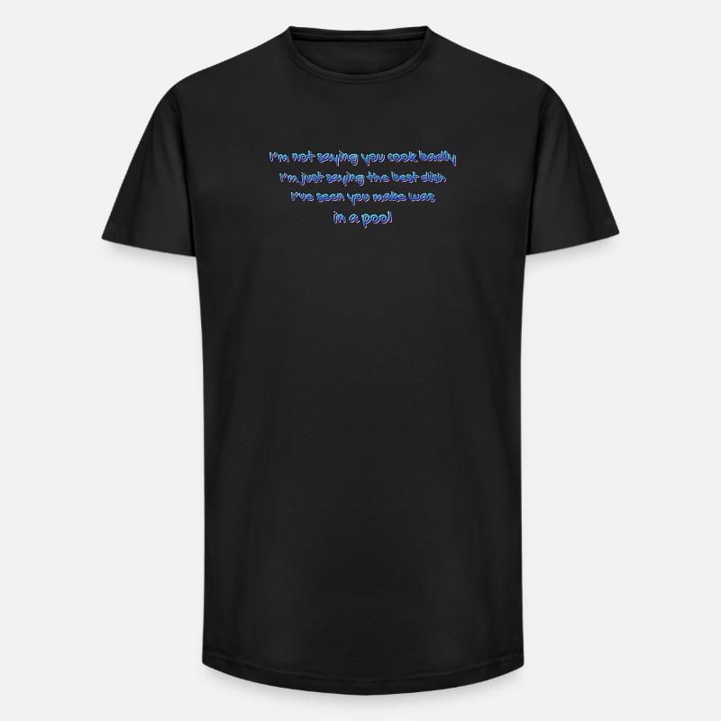 Poolside Kitchen Quip - Long Fit Men's T-Shirt - black