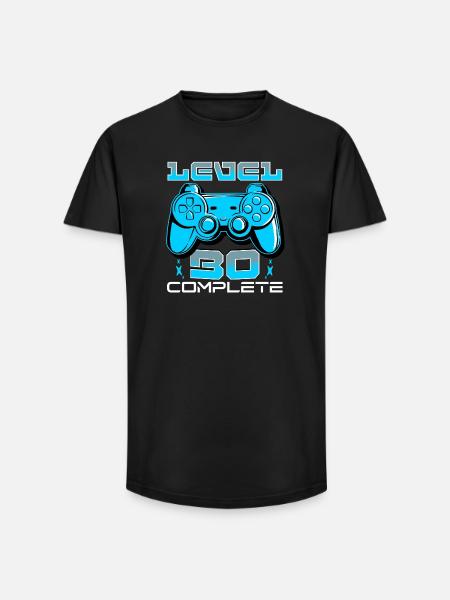 Level 30 Complete Gamepad - Long Fit Men's T-Shirt - black