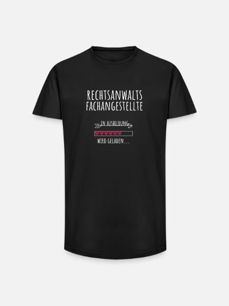 Rechtsanwaltsfachangestellte Ausbildung Beruf - Long Fit Männer T-Shirt - Schwarz