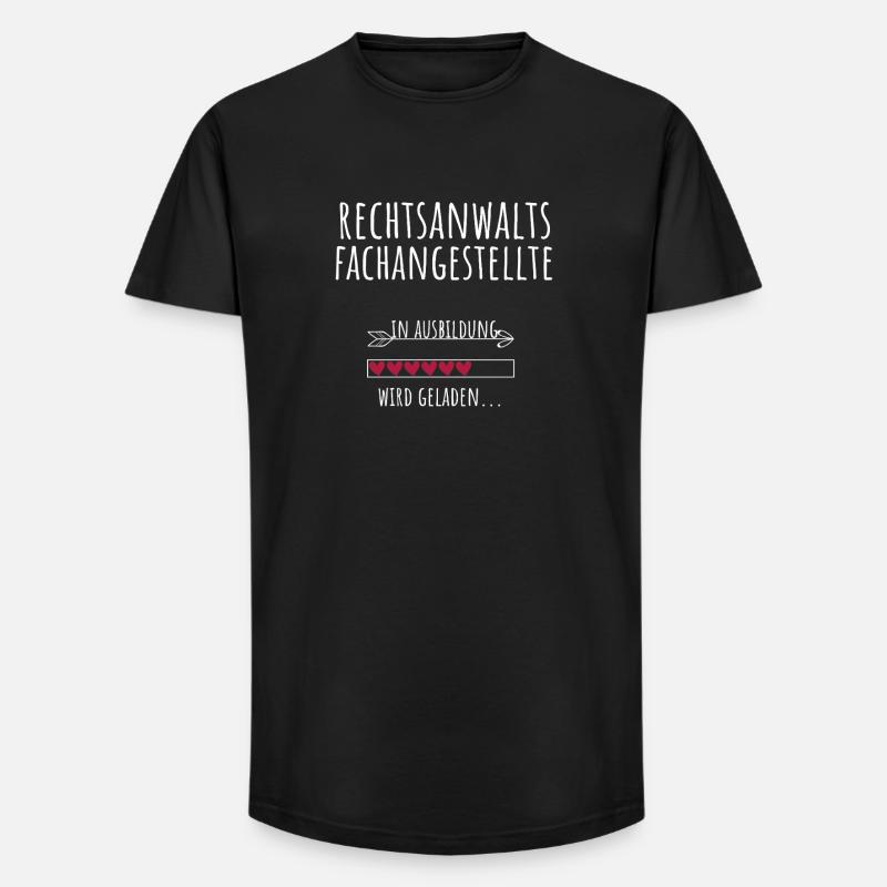 Rechtsanwaltsfachangestellte Ausbildung Beruf - Long Fit Männer T-Shirt - Schwarz