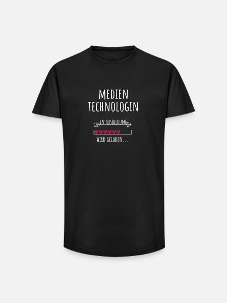 Medientechnologin Ausbildung Beruf Geschenk - Long Fit Männer T-Shirt - Schwarz