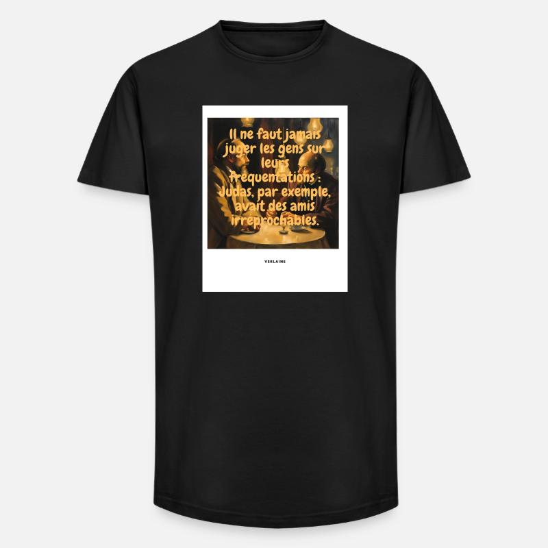 Richter - Long Fit Männer T-Shirt - Schwarz