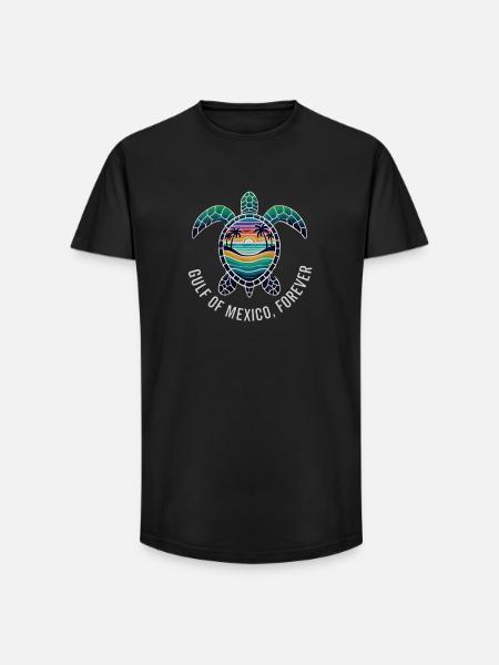 Gulf of Mexico Forever - Long Fit Men's T-Shirt - black