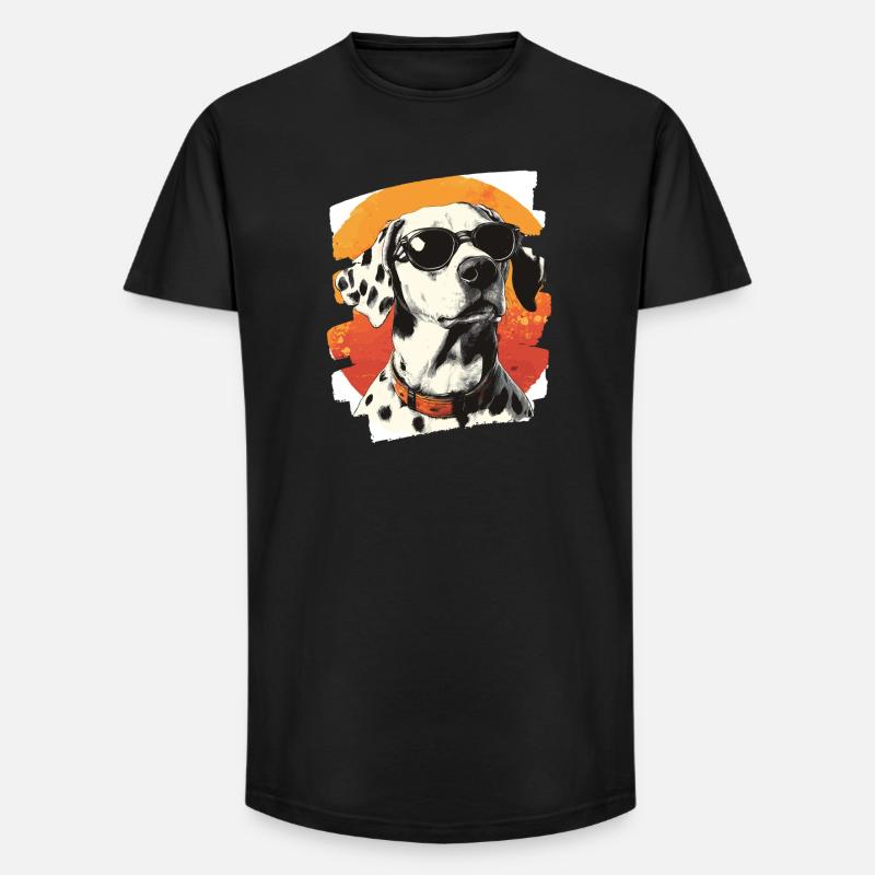 Dalmatiner - Long Fit Männer T-Shirt - Schwarz