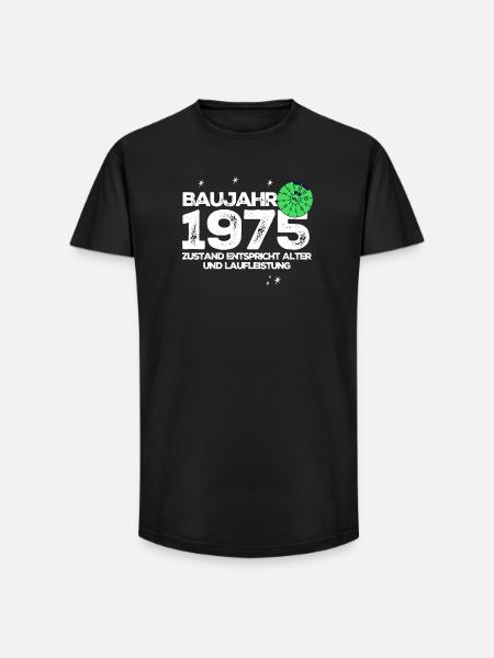 Year of construction 1975 - Long Fit Men's T-Shirt - black