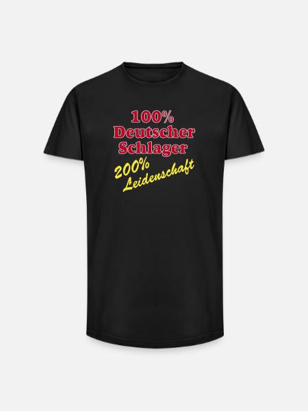 Schlager Party , Schlager Music , Schlager 100% - Long Fit Men's T-Shirt - black