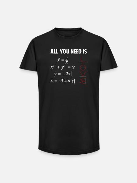 All you need is love - Long Fit Men's T-Shirt - black
