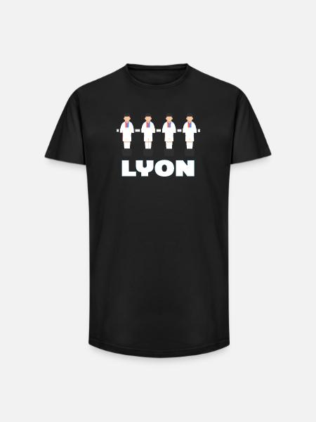 Lyon - T-shirt coupe longue homme - noir