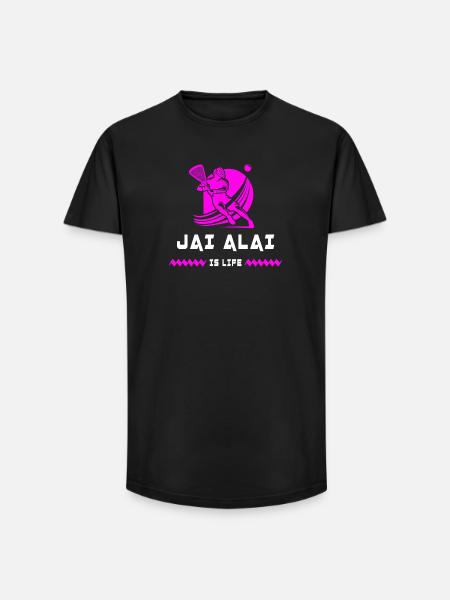 Jai Alai is alive - Long Fit Men's T-Shirt - black
