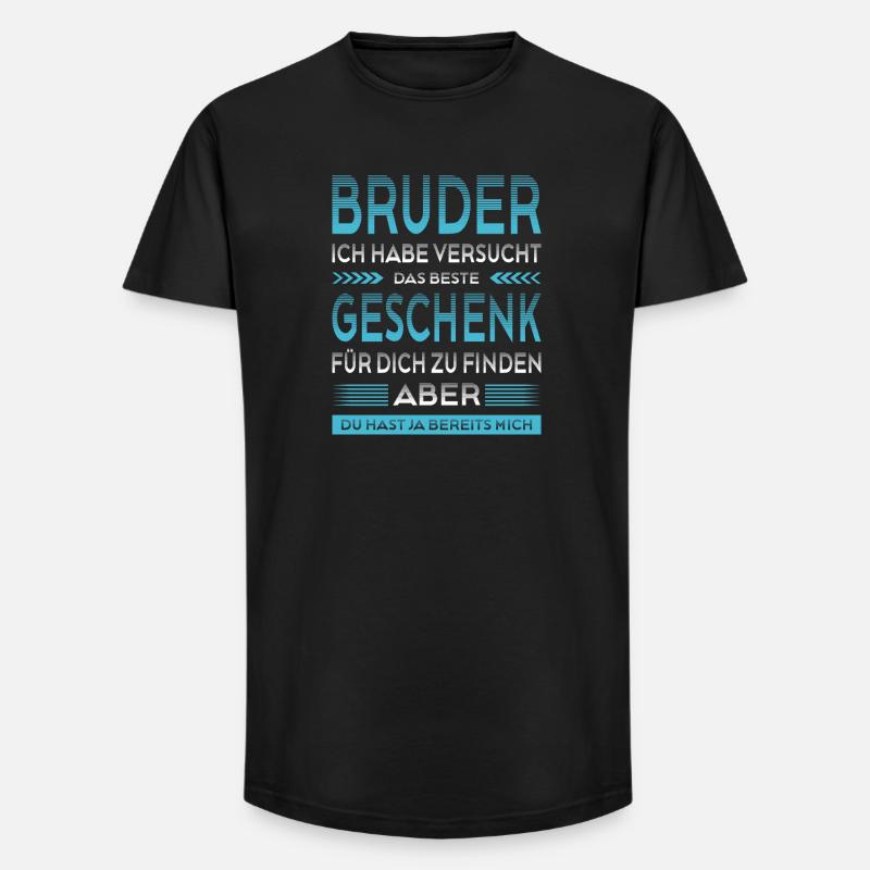 Bruder Bester Bruder Der Welt Geschenke - Long Fit Männer T-Shirt - Schwarz