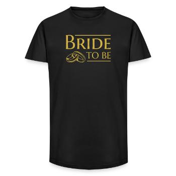 Bride Wedding Fiancée - Long Fit Men's T-Shirt - black - Front - AI Model Male 185 light (185cm)