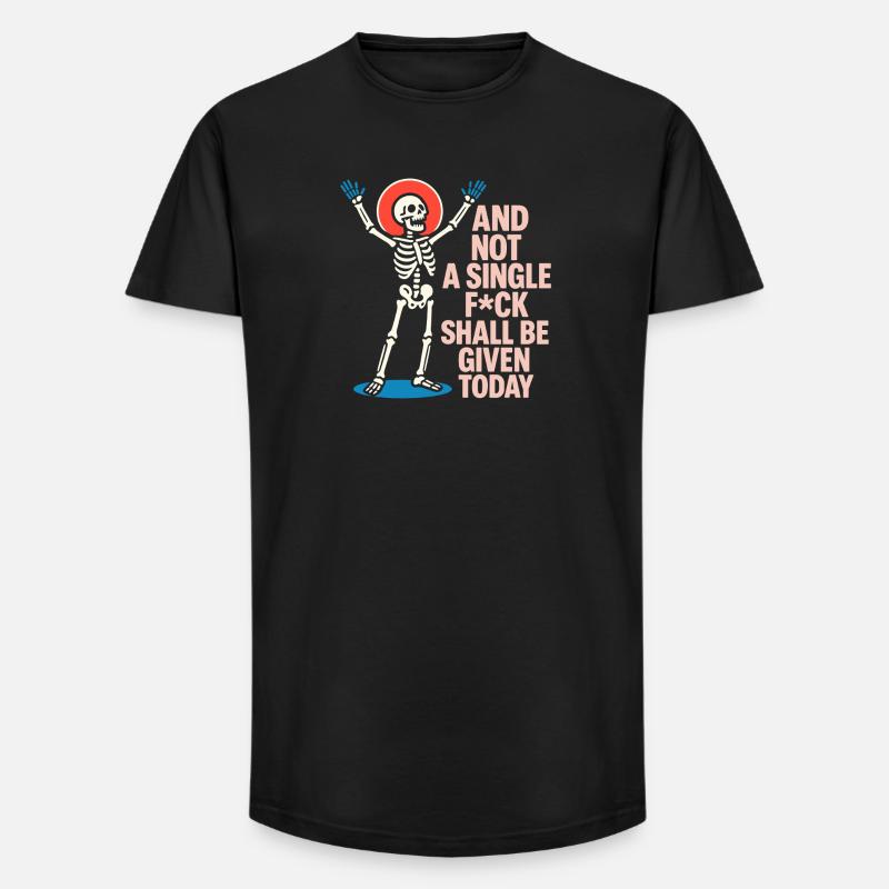 Lebendiges Skelett Celebration Design - Long Fit Männer T-Shirt - Schwarz